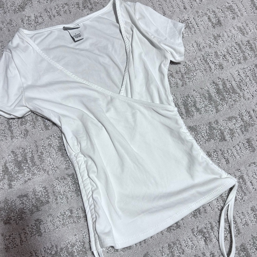 White crossover top